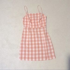 Pink and white gingham dress - Lush brand